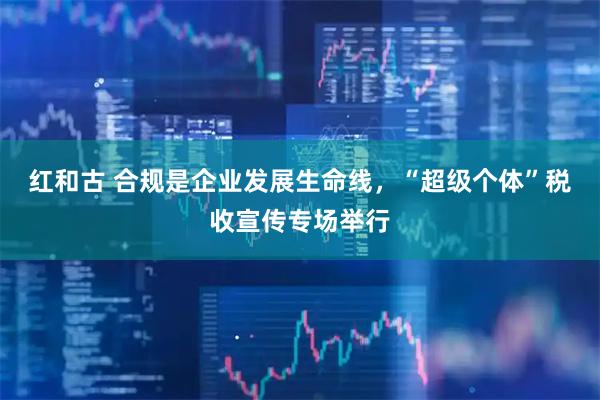 红和古 合规是企业发展生命线，“超级个体”税收宣传专场举行