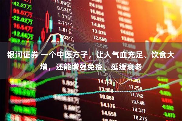 银河证券 一个中医方子，让人气血充足、饮食大增，还能增强免疫、延缓衰老